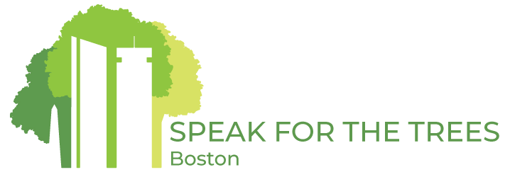 Speak for the Trees Boston Logo.